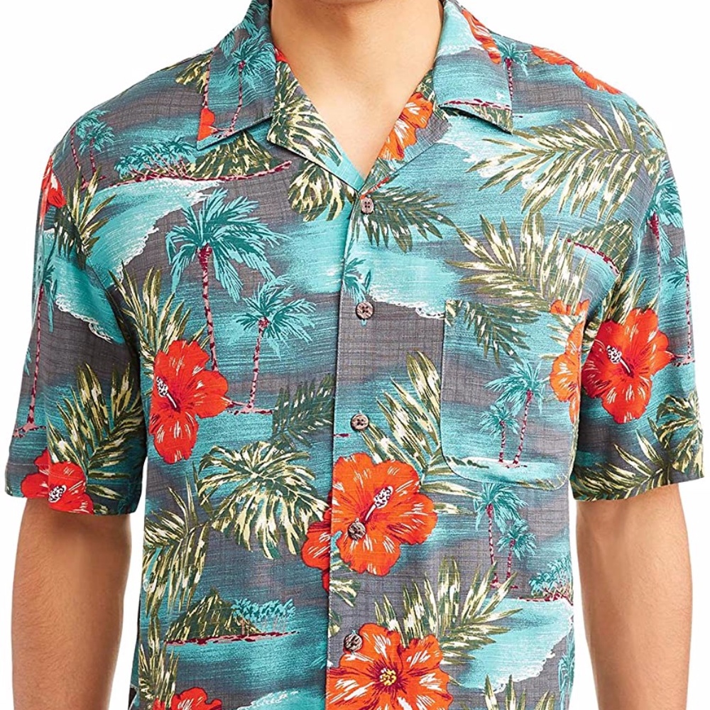 Grey Hawaiian Shirt